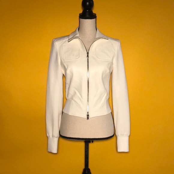 VERDAD Leather and Cotton Combined Jacket - Picture 3 of 13